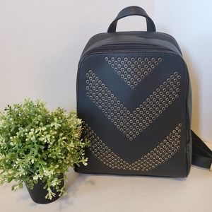 Black backpack purse